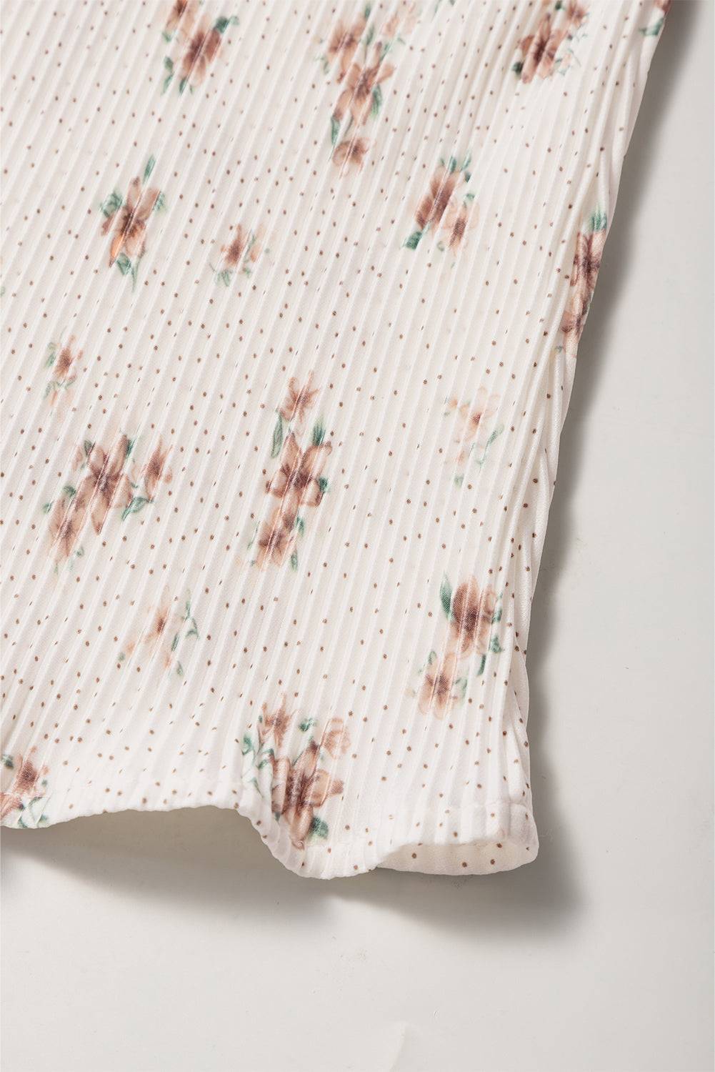 Floral Bow Back Scoop Neck Cami - Clothes For Her Online Store
