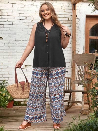 Plus Size V-Neck Tank - Clothes For Her Online Store