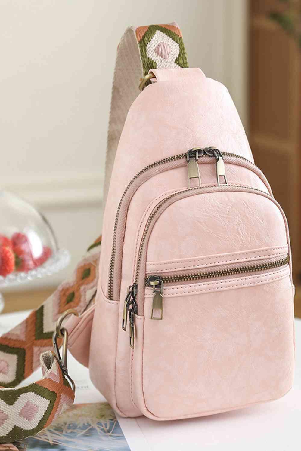 Adored It's Your Time PU Leather Sling Bag - Clothes For Her Online Store