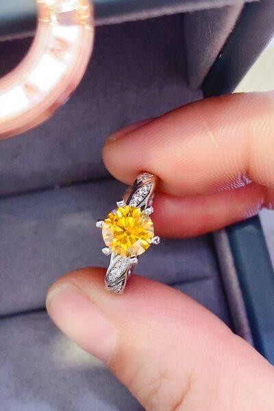 2 Carat Moissanite 925 Sterling Silver Ring - Clothes For Her Online Store