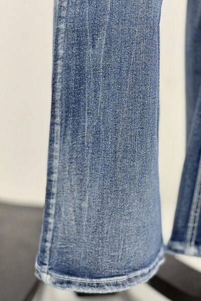 Star Embroidered Bootcut Jeans - Clothes For Her Online Store