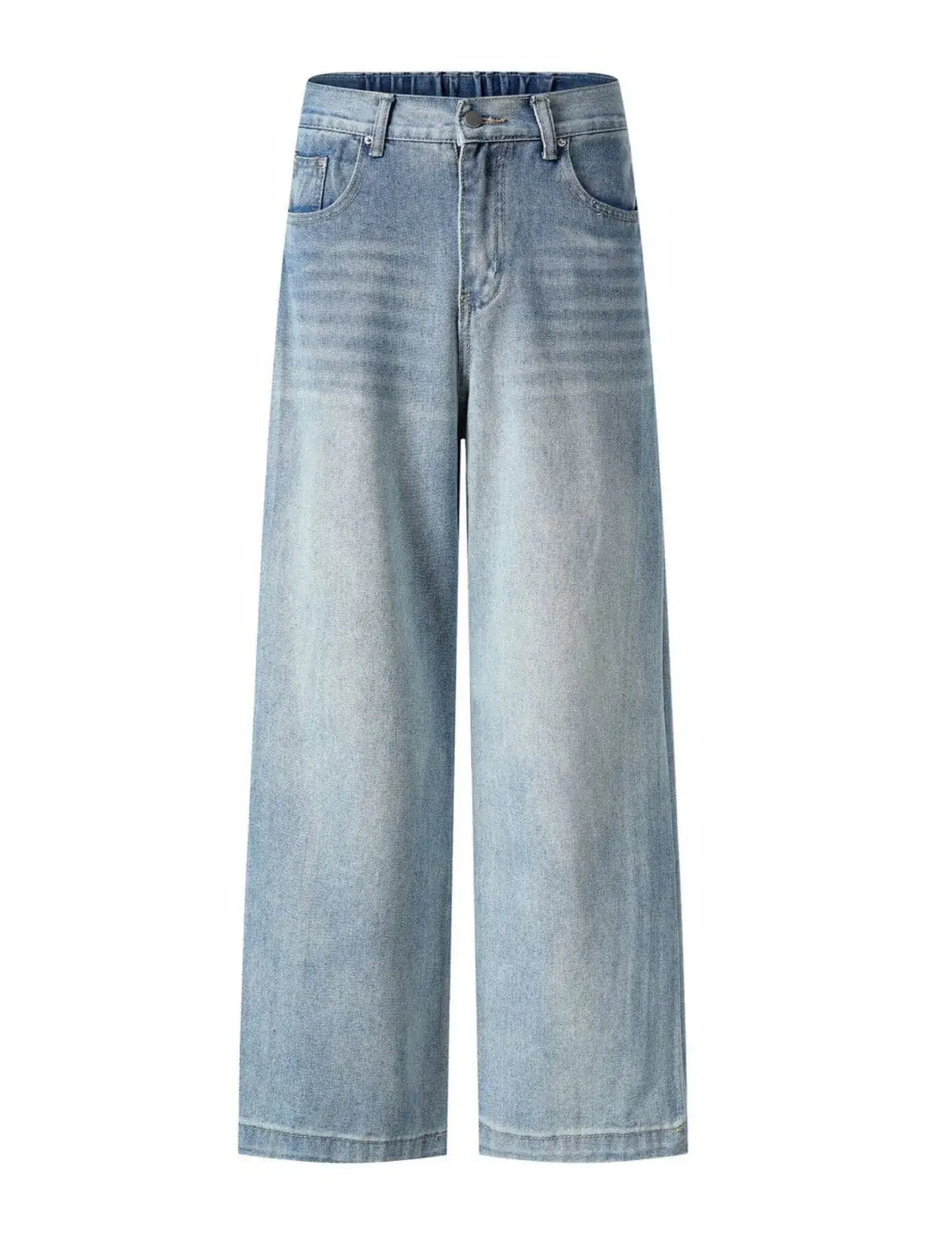 Men's High-Waist Wide Leg Relaxed Fit Jeans