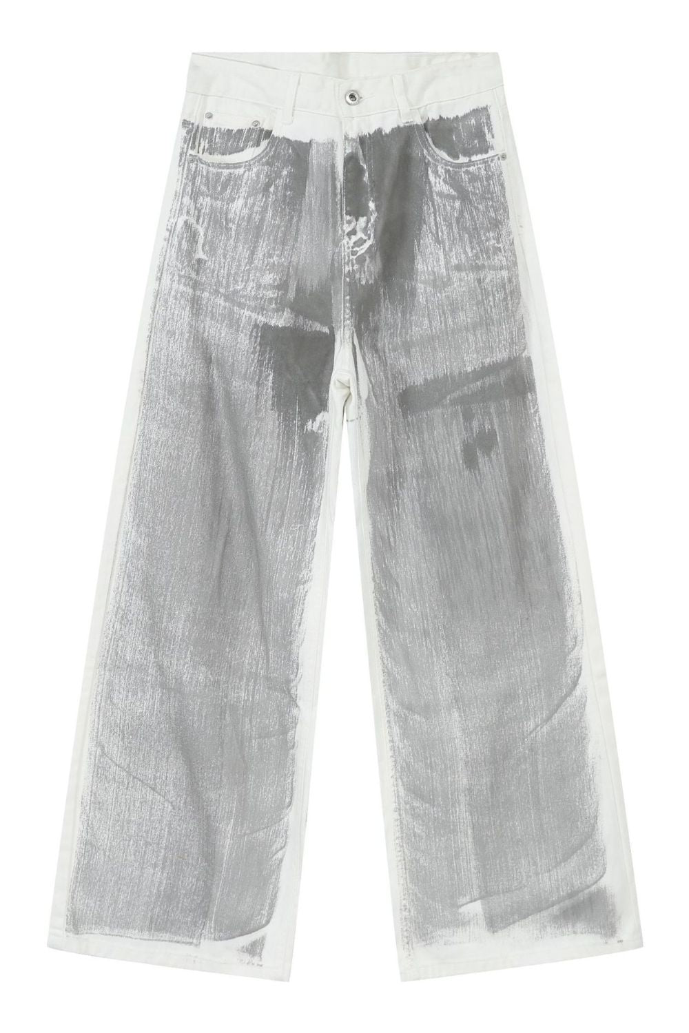 Men's Contrast Wide Leg Jeans - Clothes For Her Online Store