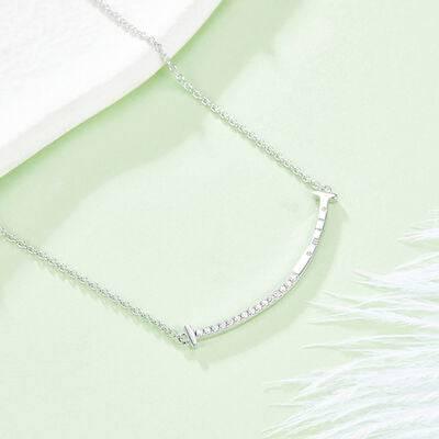 Moissanite 925 Sterling Silver Necklace - Clothes For Her Online Store