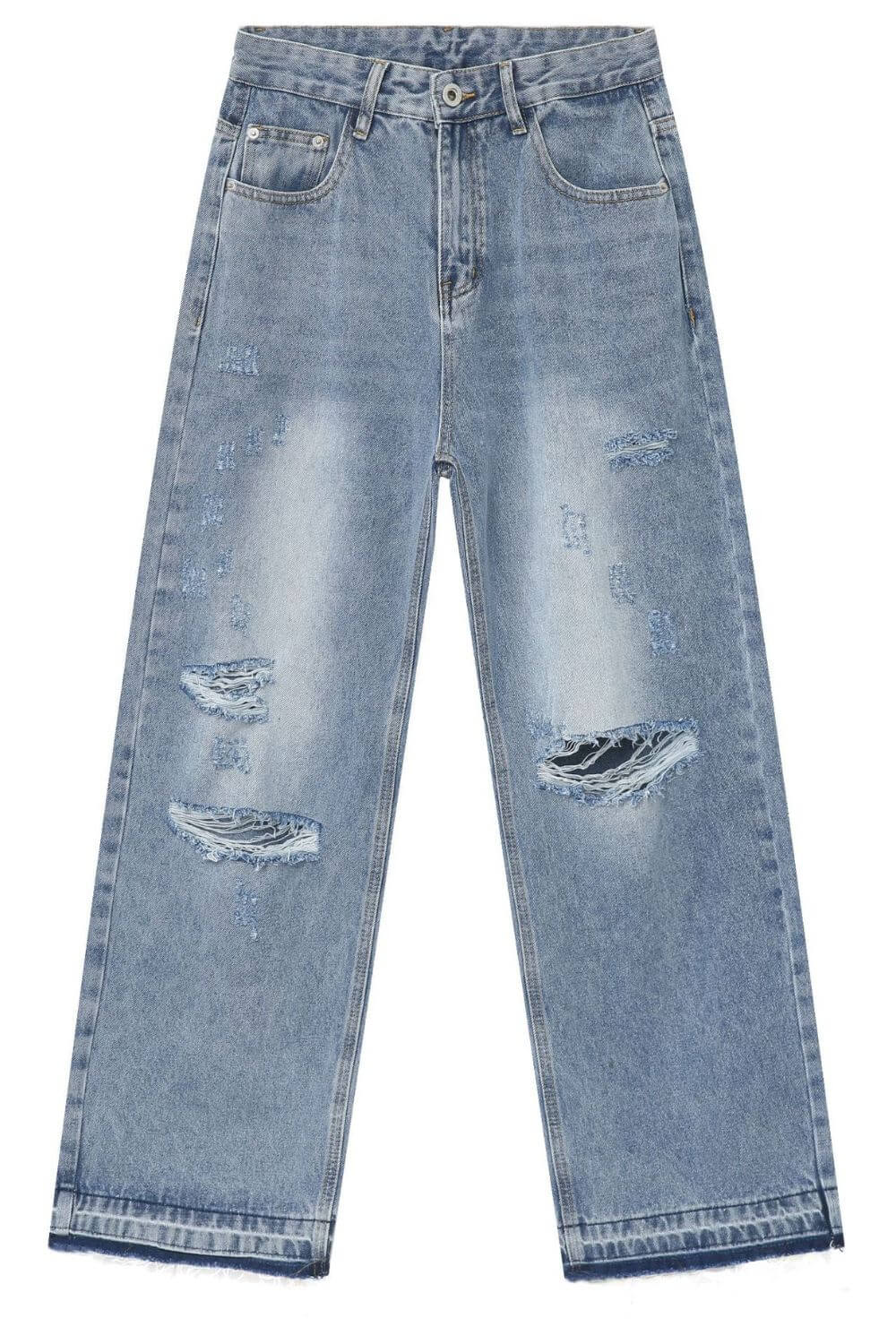 Men's Distressed Baggy Jeans