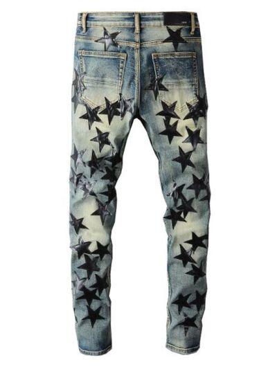Men's Washed Star Slim Jeans - Clothes For Her Online Store