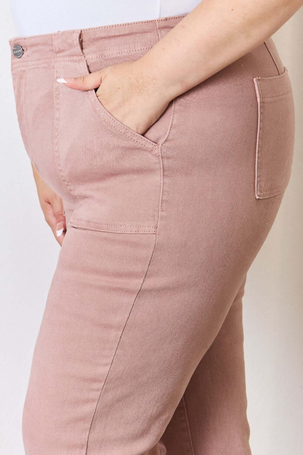 RISEN Full Size High Rise Ankle Flare Jeans - Clothes For Her Online Store
