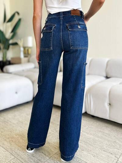 Judy Blue Full Size High Waist Cargo Jeans - Clothes For Her Online Store