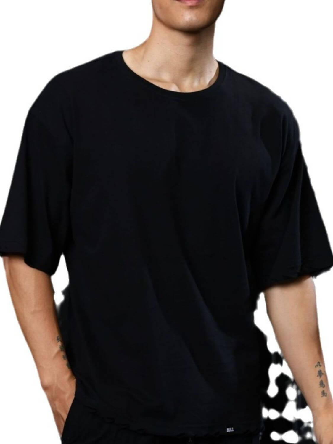 Men's Plus Size Round Neck Half Sleeve T-Shirt
