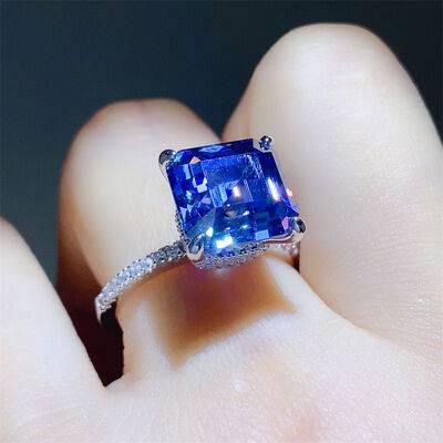 5 Carat Moissanite Zircon 925 Sterling Silver Ring - Clothes For Her Online Store