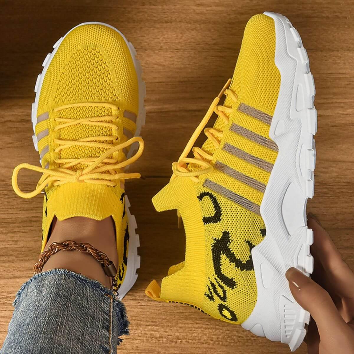 Lace Up Mesh Breathable Athletic - Clothes For Her Online Store