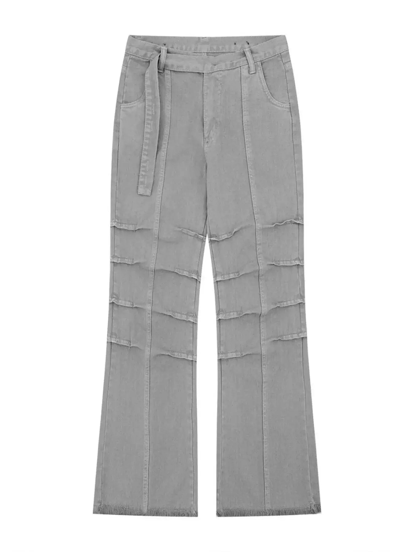 Men's High-Waist Paneled Flare Jeans