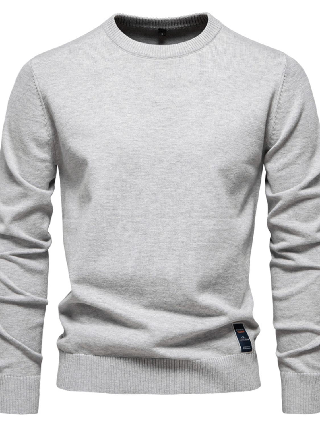 Men's Round Neck Long Sleeve Sweater - Clothes For Her Online Store