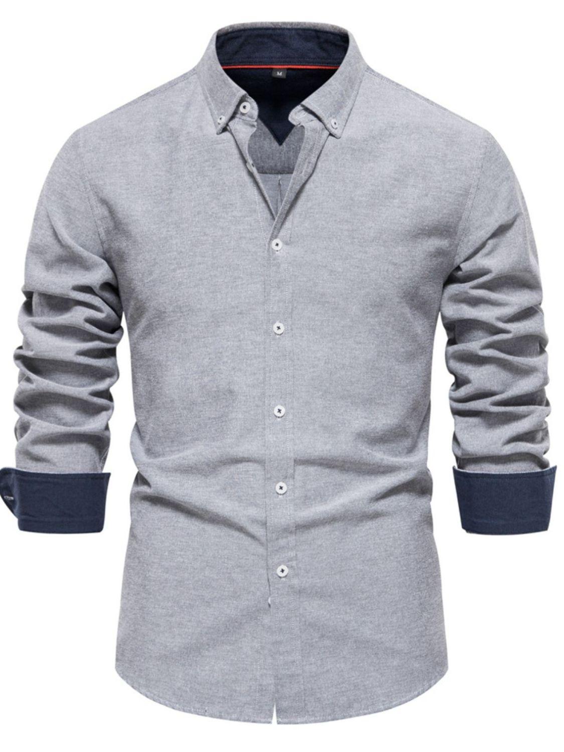 Men's Button Down Collared Neck Shirt - Clothes For Her Online Store