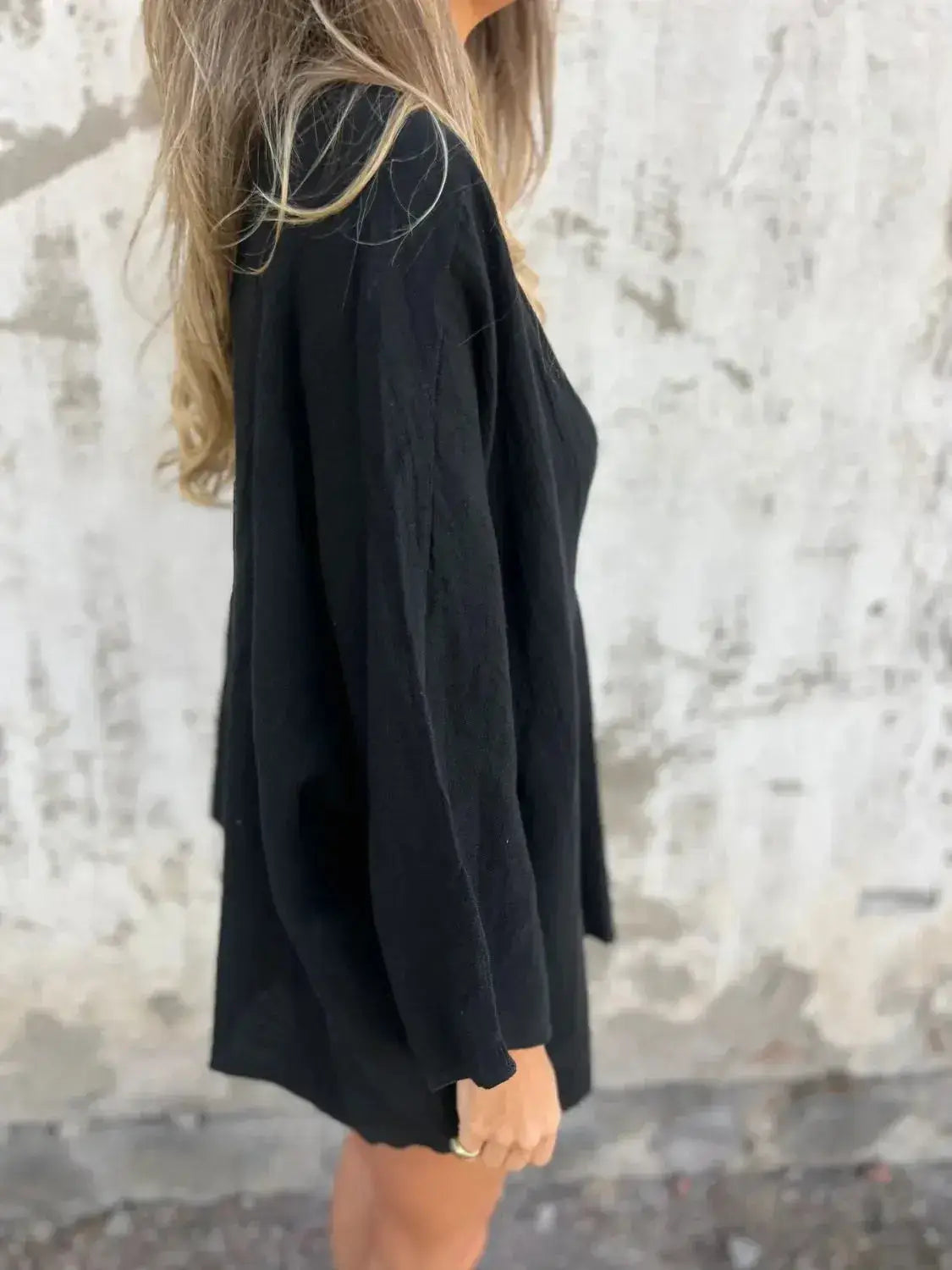 Full Size One Button Long Sleeve Shirt Plus Size - Clothes For Her Online Store