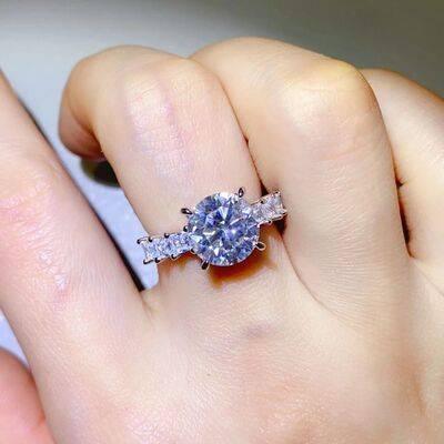 3 Carat Moissanite 925 Sterling Silver Ring - Clothes For Her Online Store