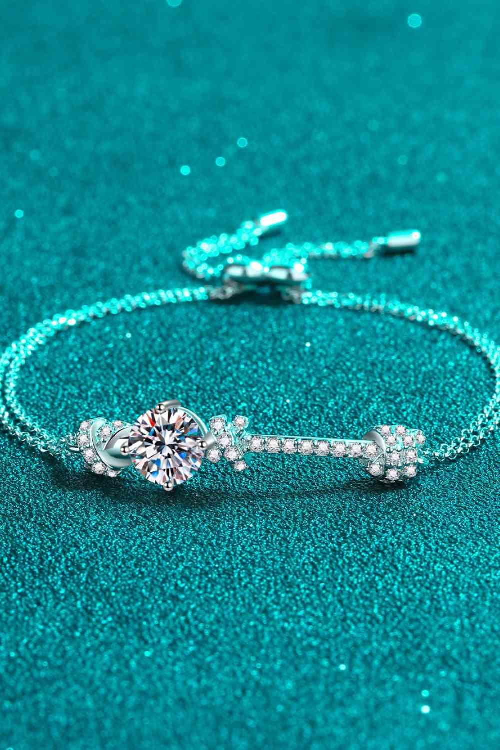 2 Carat Moissanite 925 Sterling Silver Bracelet - Clothes For Her Online Store