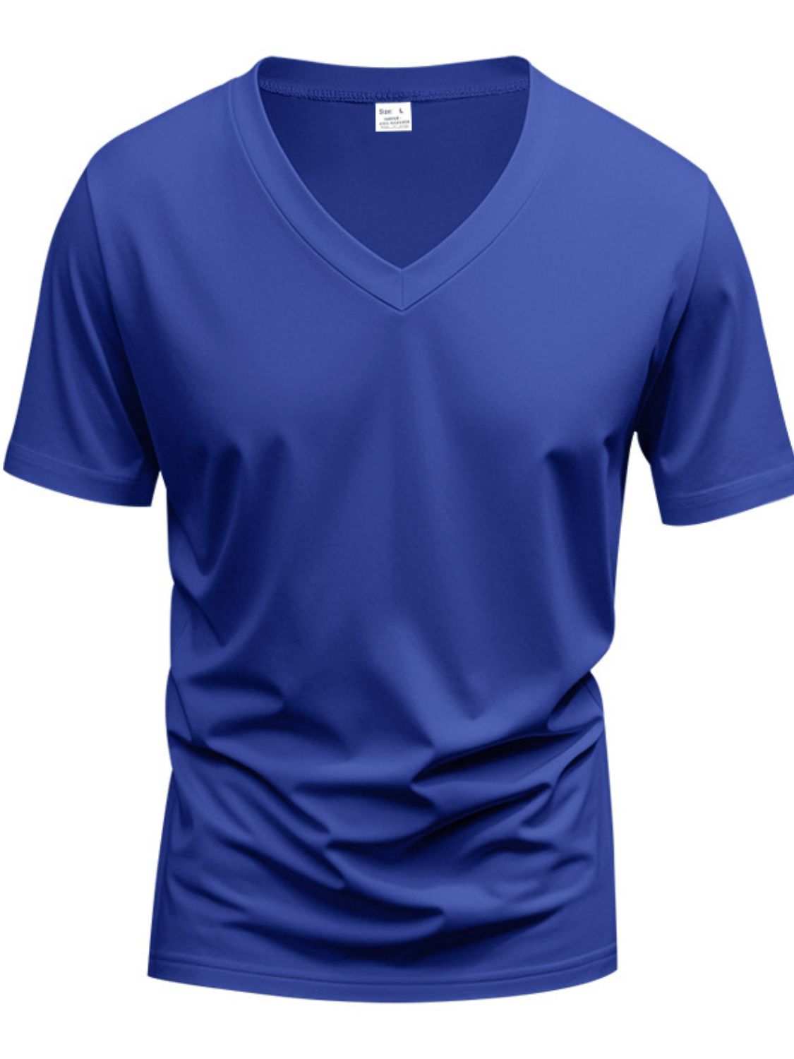 Men's Full Size V-Neck Short Sleeve T-Shirt Plus Size - Clothes For Her Online Store