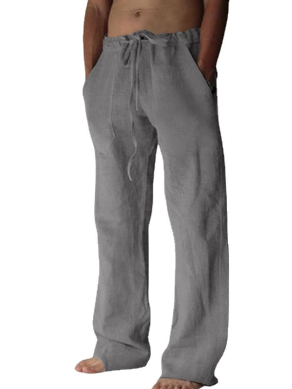 Men's Plus Size Drawstring Loose Fit Pants