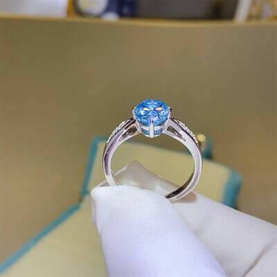 2 Carat Moissanite 925 Sterling Silver Ring - Clothes For Her Online Store
