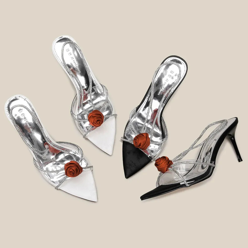 Open Toe Stiletto Sandals