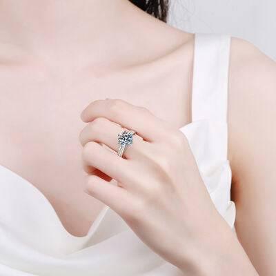 3 Carat Moissanite 925 Sterling Silver Ring - Clothes For Her Online Store