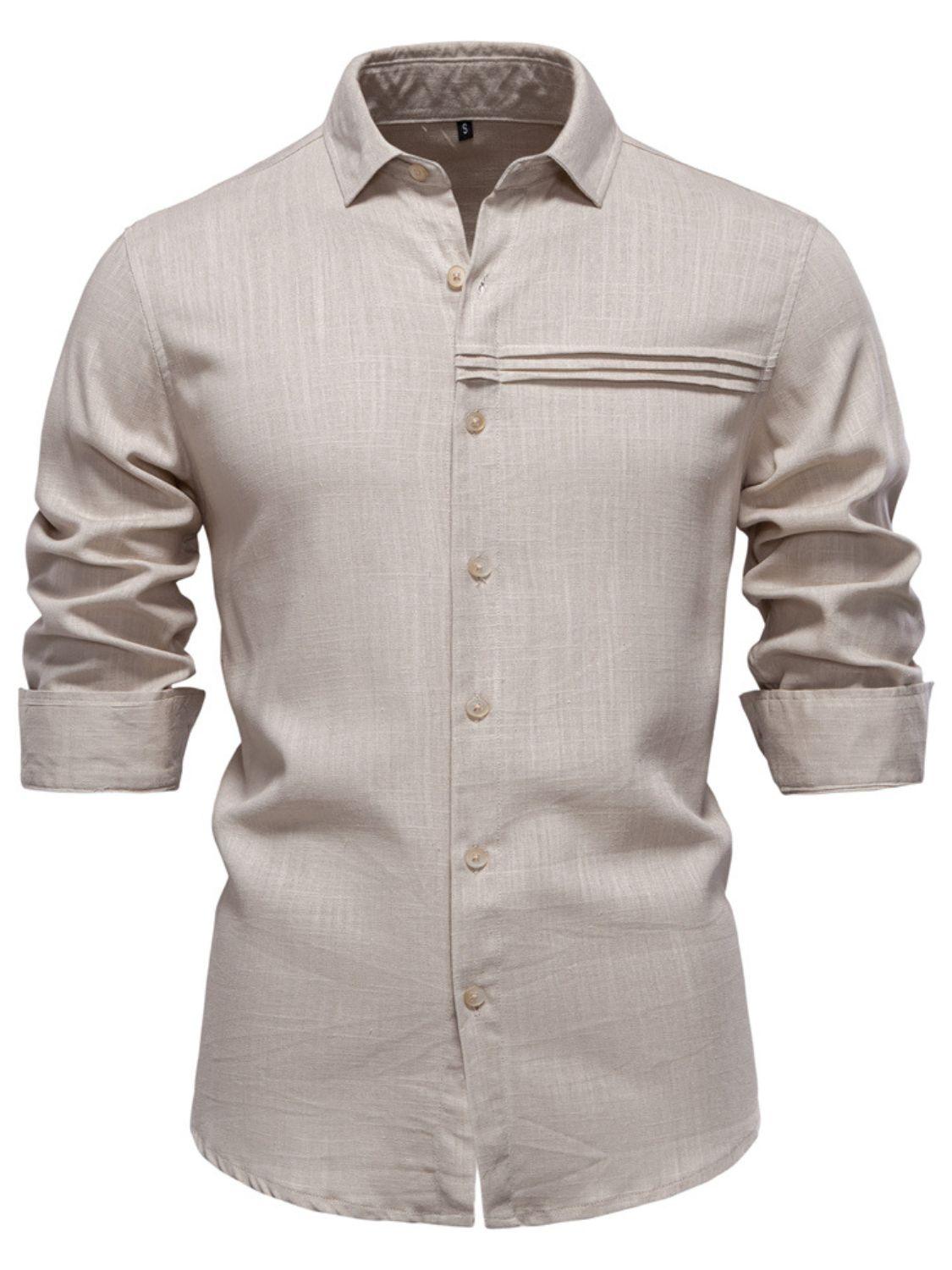 Men's Button Down Collared Neck Shirt - Clothes For Her Online Store