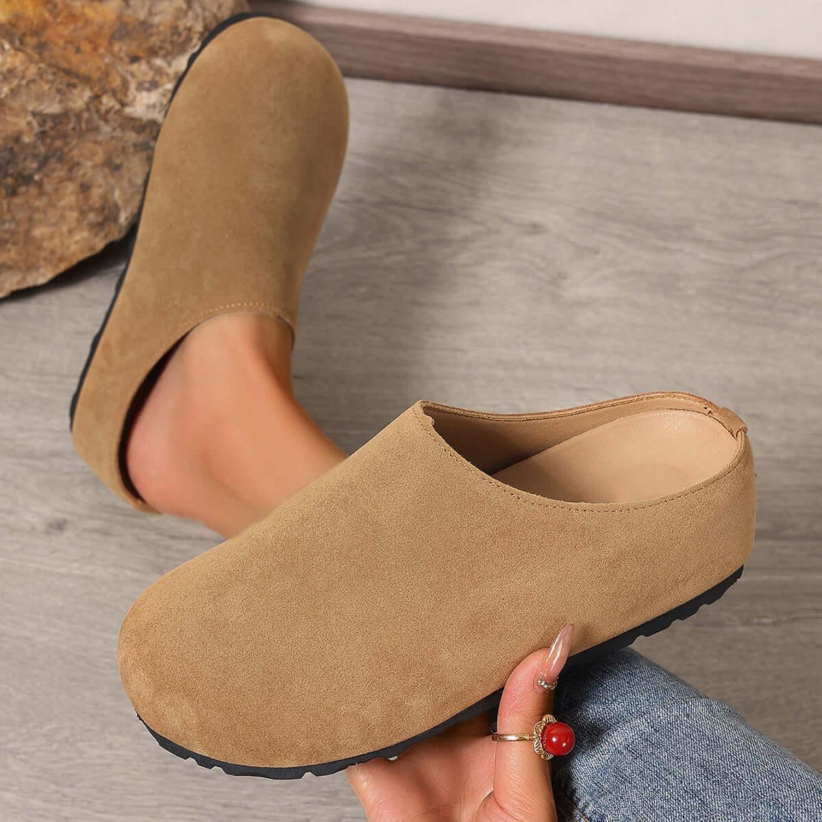 Round Toe Flats Slip-Ons - Clothes For Her Online Store