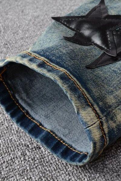 Men's Washed Star Slim Jeans - Clothes For Her Online Store