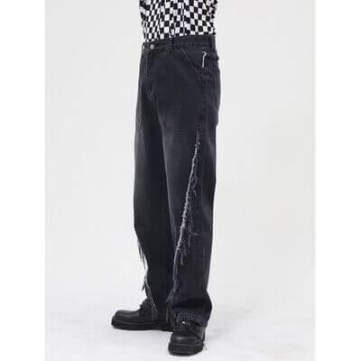 Raw Hem Jeans with Pockets - Clothes For Her Online Store
