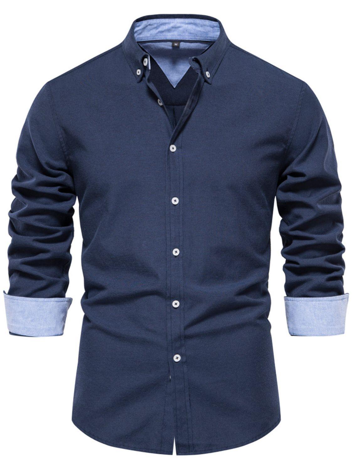 Men's Button Down Collared Neck Shirt - Clothes For Her Online Store
