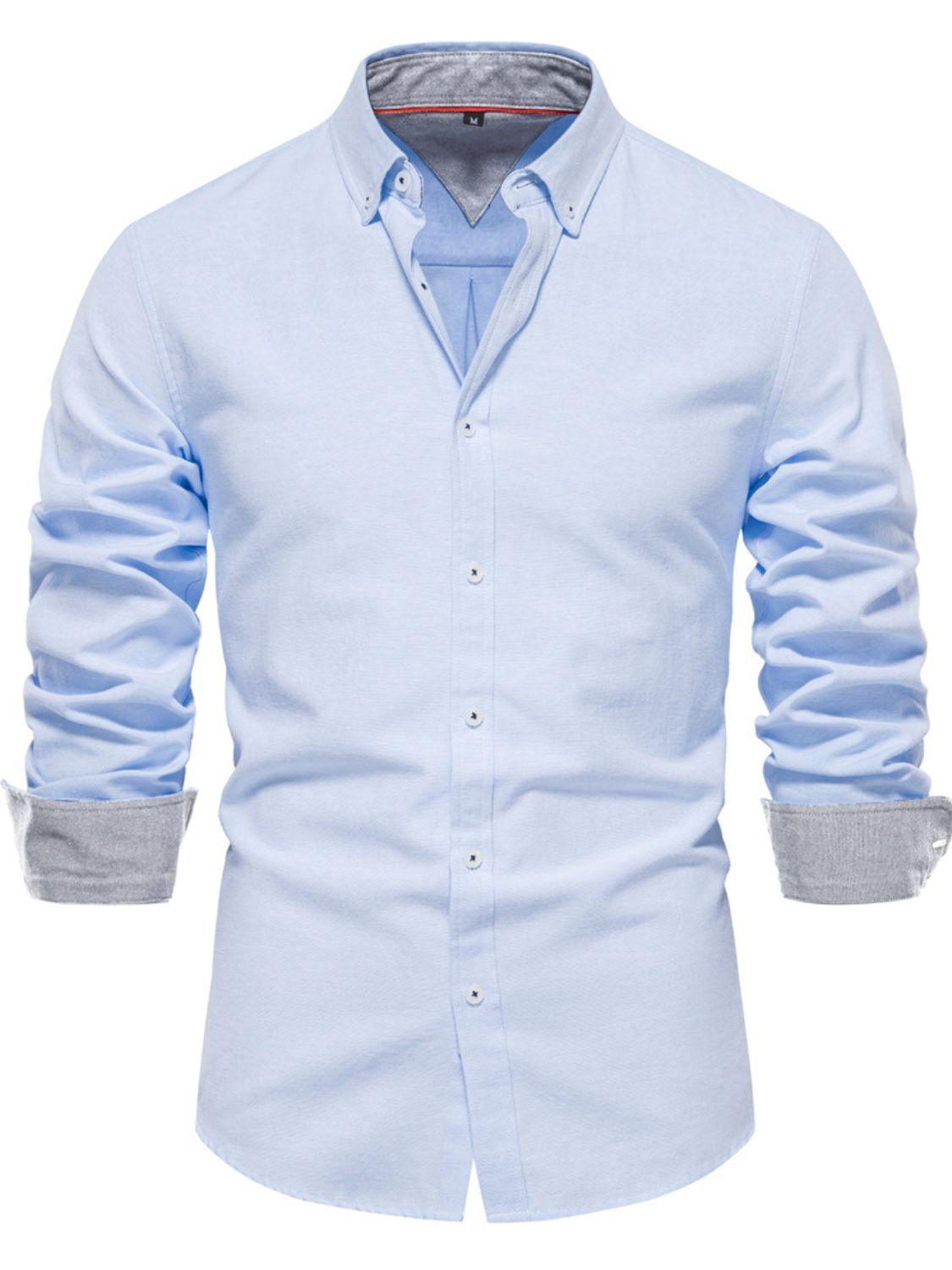 Men's Button Down Collared Neck Shirt - Clothes For Her Online Store