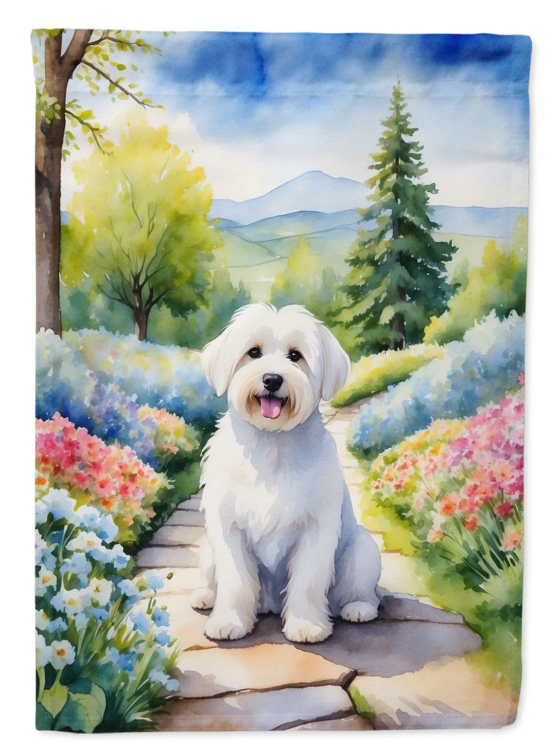 Coton de Tulear Garden Flag at Clothes for Her Online Store