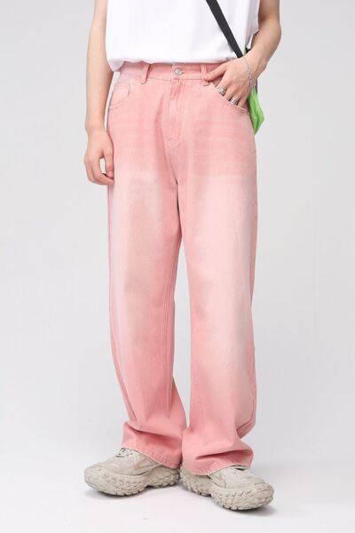 Pocketed Baggy Jeans - Clothes For Her Online Store