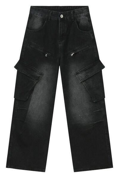 Baggy Jeans with Cargo Pockets