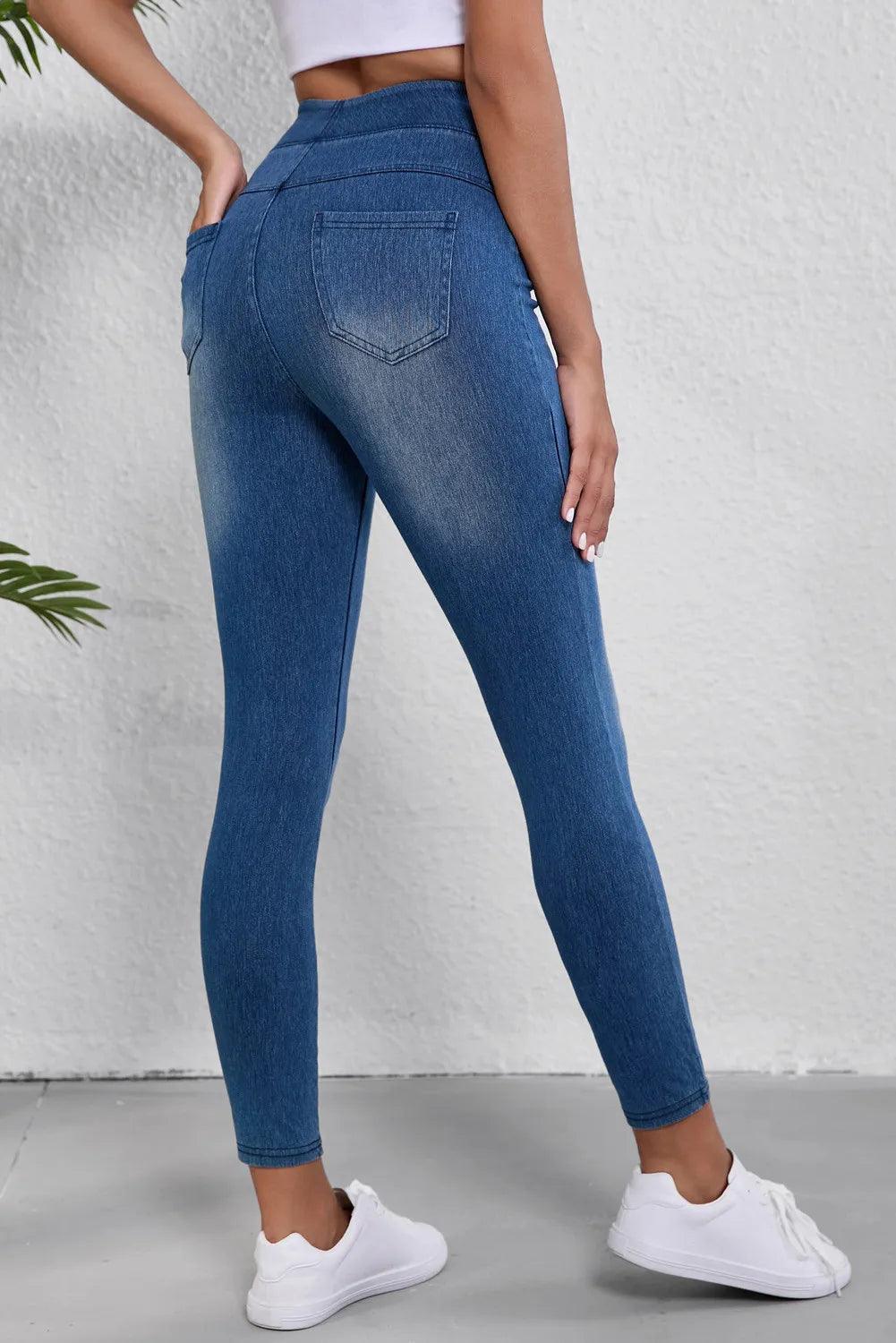 High Waist Skinny Jeans - Clothes For Her Online Store