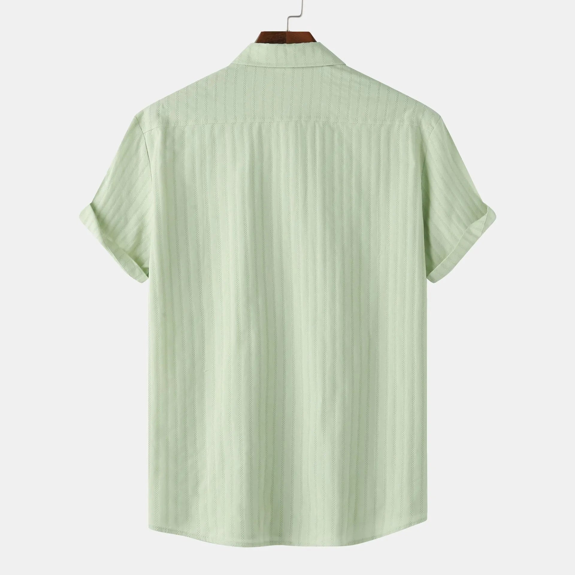 Men's Casual Short Sleeve Button Down Shirt