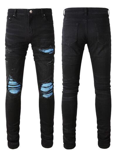 Men's Distressed Skinny Jeans - Clothes For Her Online Store