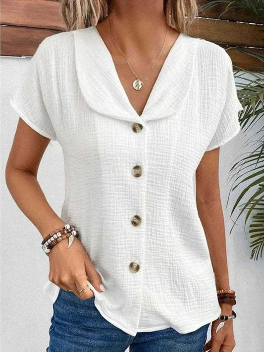 Button Up Short Sleeve Shirt