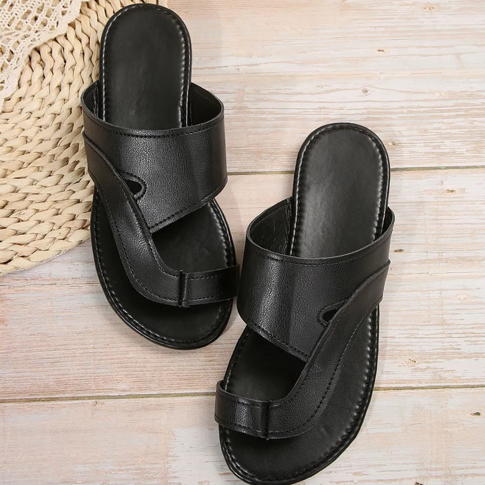 Toe Loop Flats Sandals
