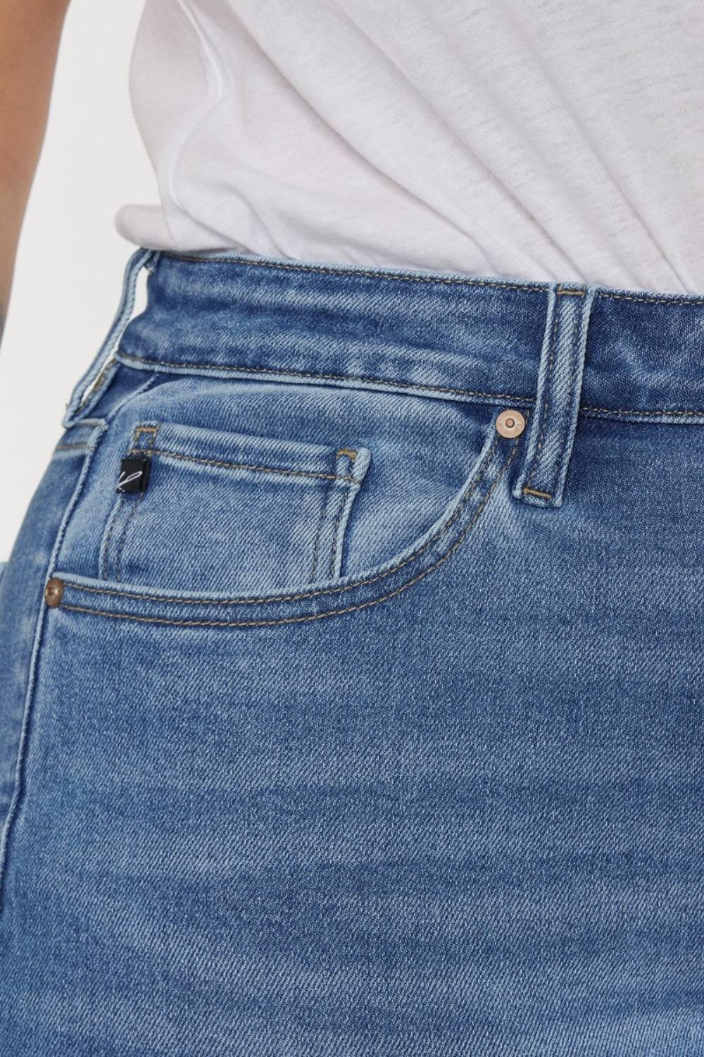 Kancan Full Size Cat's Whiskers High Waist Jeans - Clothes For Her Online Store