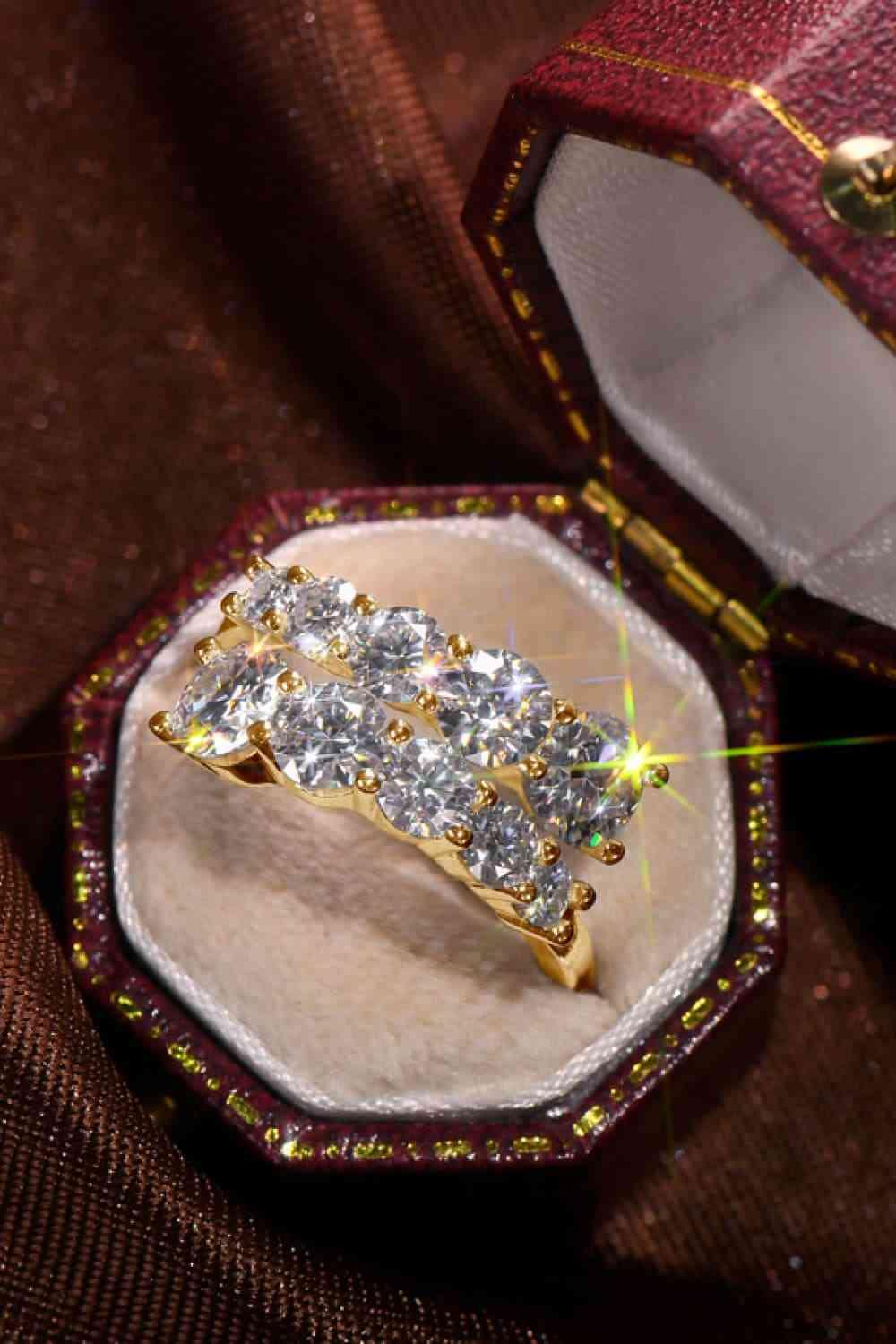 Adored Moissanite 925 Sterling Silver Ring - Clothes For Her Online Store