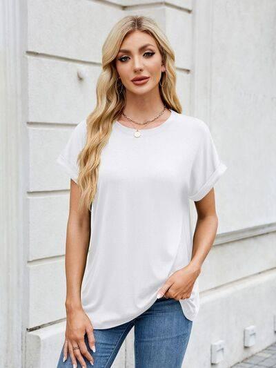 Florira Round Neck Short Sleeve T-Shirt