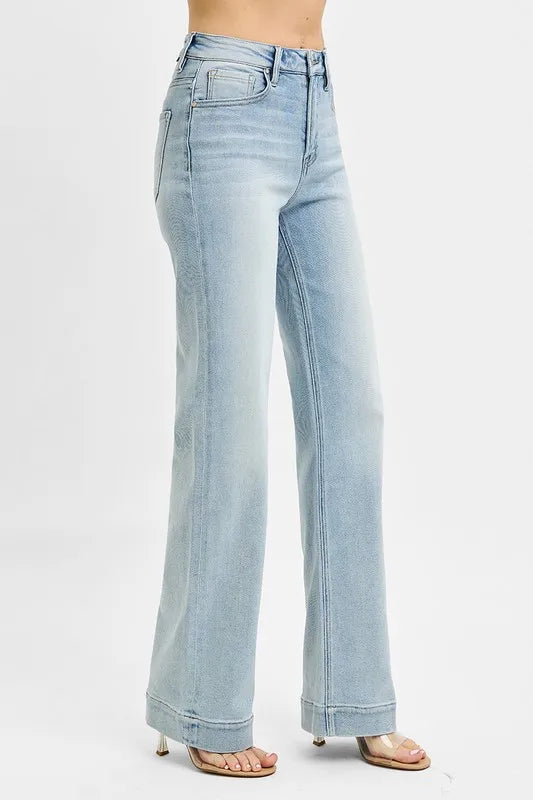 RISEN Full Size Run High Rise Straight Jeans