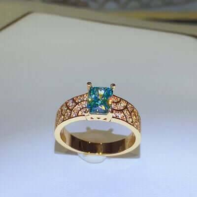 1 Carat Moissanite 925 Sterling Silver Ring - Clothes For Her Online Store