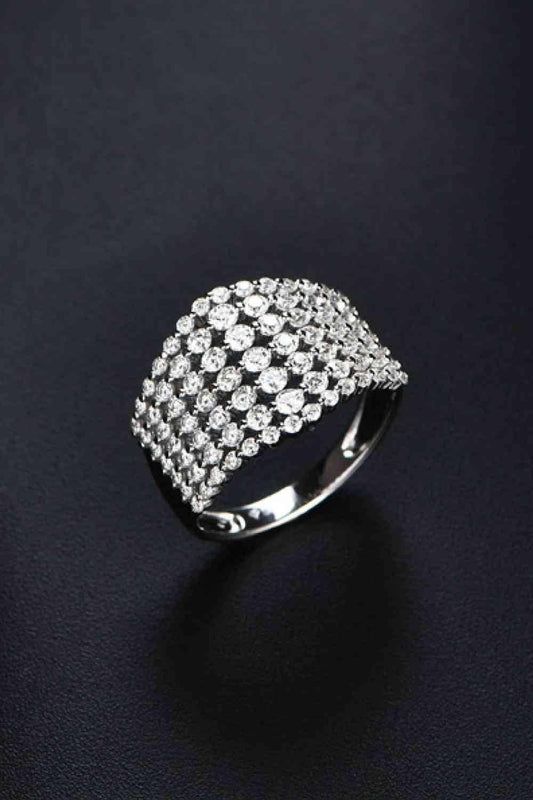 1.21 Carat Moissanite 925 Sterling Silver Ring - Clothes For Her Online Store