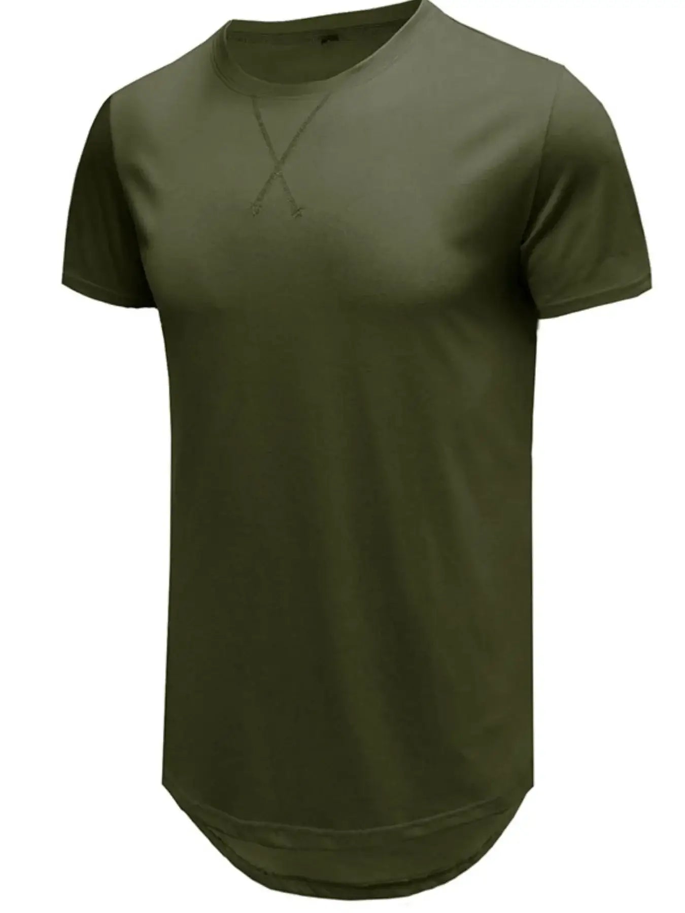 Men's Basic Curved Hem T-Shirt
