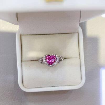 1 Carat Moissanite 925 Sterling Silver Ring - Clothes For Her Online Store