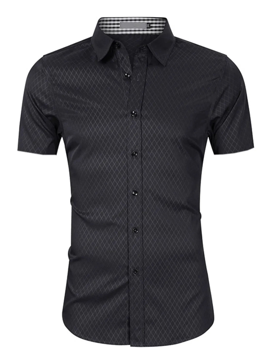 Men's Collared Neck Short Sleeve Shirt