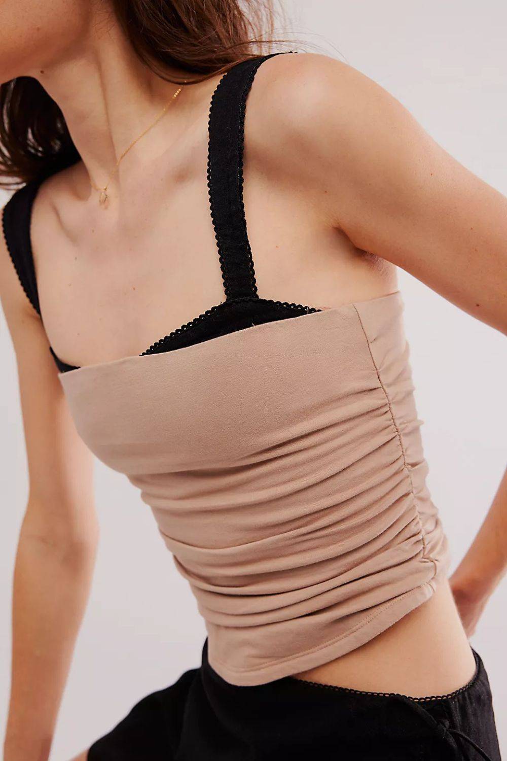 Square Neck Wide Strap Cami - Clothes For Her Online Store